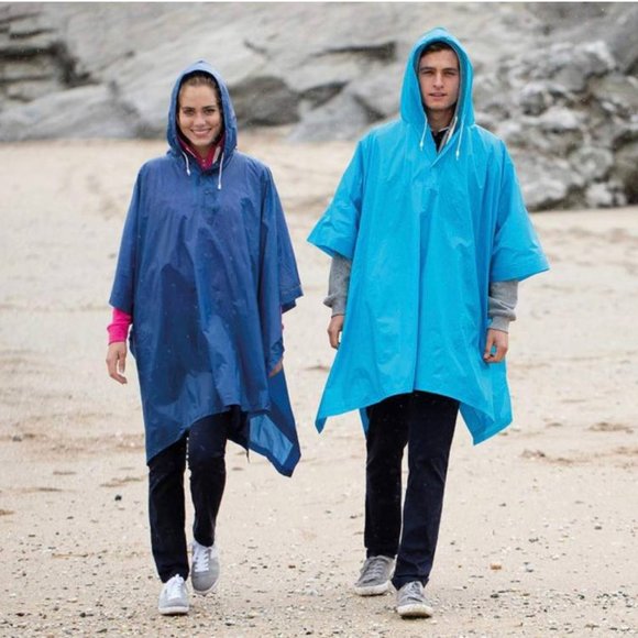 Mad Dasher 1800 Adult Reusable Rain Poncho Blue Color - Picture 1 of 11